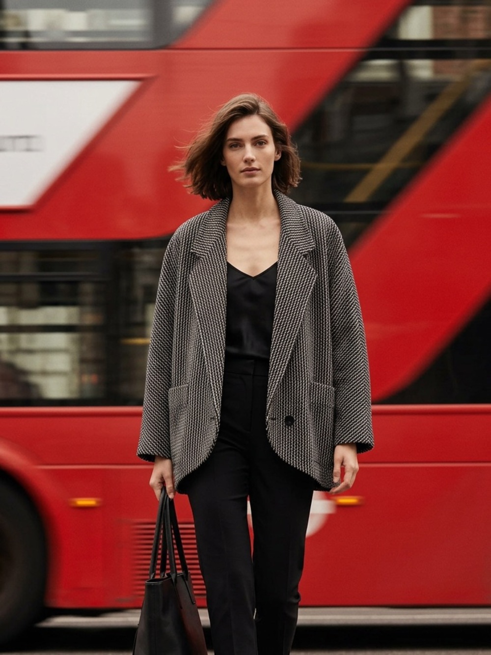 Irish Wool Coat size 10 women’s boxy vintage